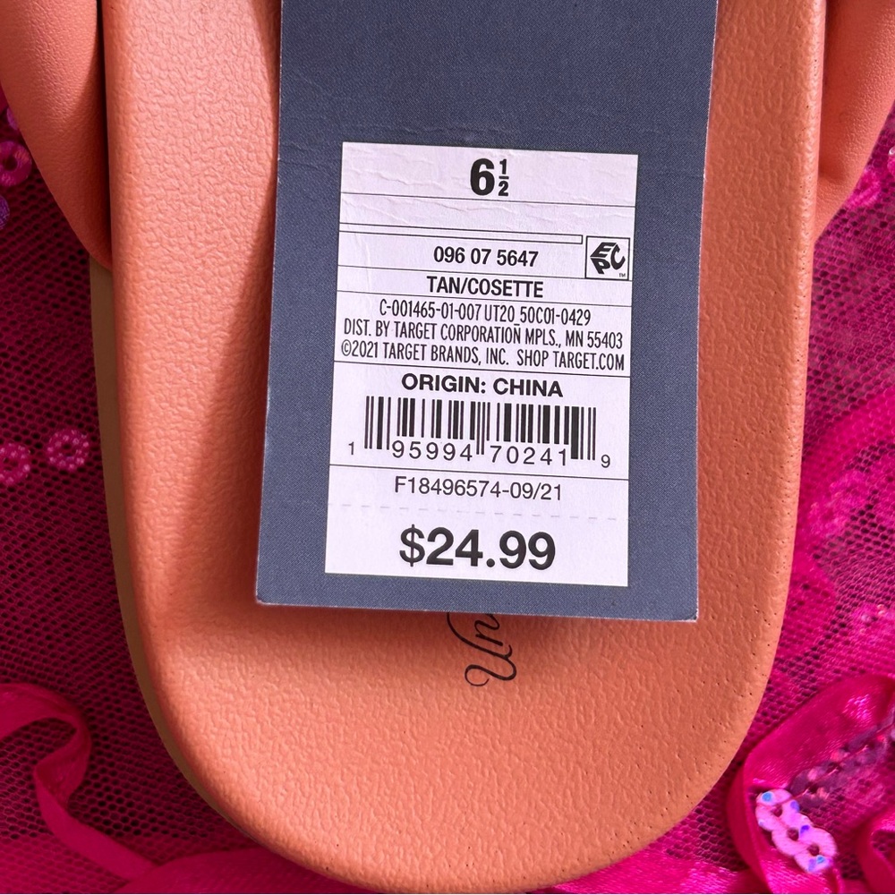 NWOT/NIB coral cosette flat sandal/flip flops - Picture 4 of 6